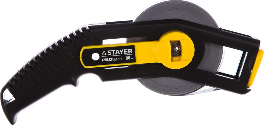 Рулетка STAYER PROLeader 30 мерная геодезийная лента "professional" 30м 2-34183-030
