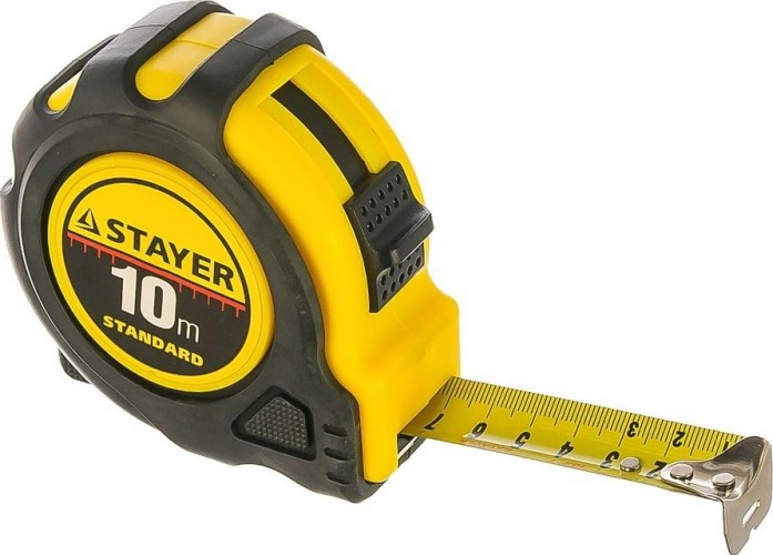 Рулетка STAYER "TopTape" 10.0 м 34025-10_z01