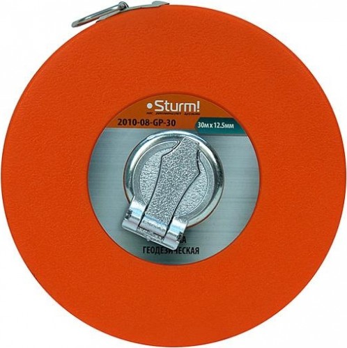 Рулетка Sturm 2010-08-GP-30 геодезическая 30 м, закрытый корпус, пвх лента