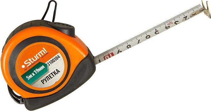 Рулетка Sturm 3 100 304 5мх19мм 3100304 - изображение 2