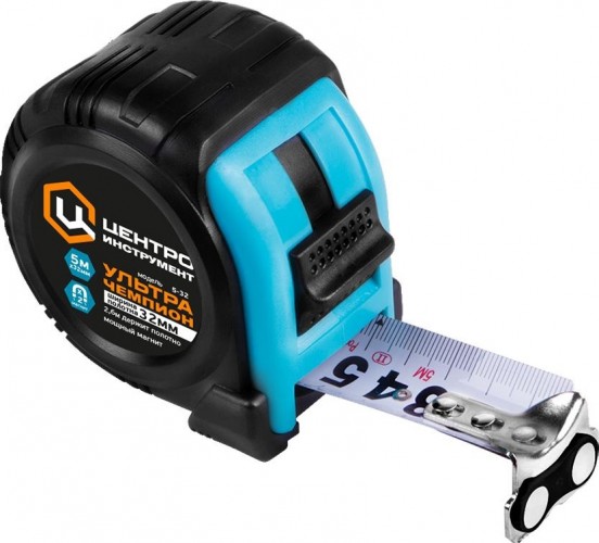 Рулетка ЦЕНТРОИНСТРУМЕНТ УЛЬТРА-ЧЕМПИОН 5.0 м с фиксатором УЛЬТРА-ЧЕМПИОН 5М-32ММ