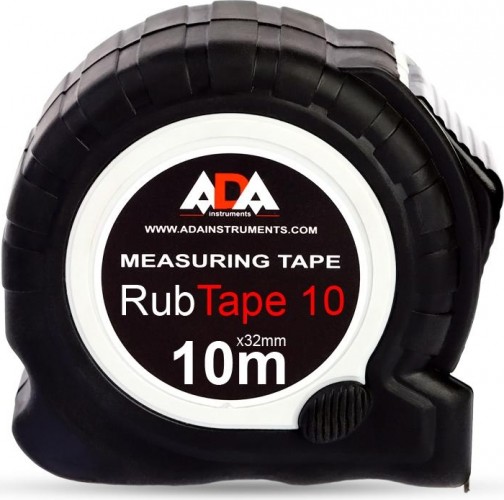 Рулетка ударопрочная ADA RubTape 10 с фиксатором А00154