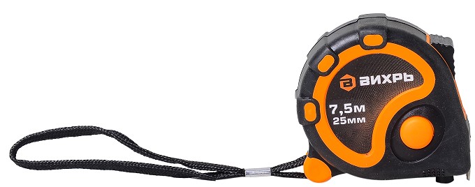 Рулетка ВИХРЬ 7,5мх25мм 73/11/1/4 - изображение 5