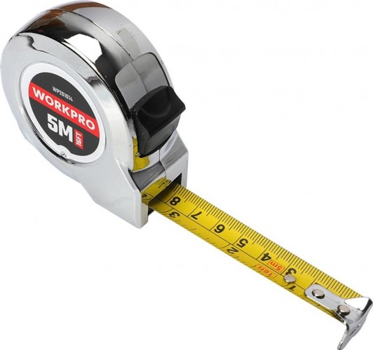 Рулетка WORKPRO WP261014 5мх19мм металлический корпус - изображение 2