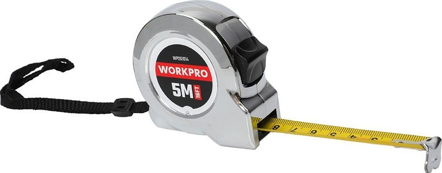Рулетка WORKPRO WP261014 5мх19мм металлический корпус