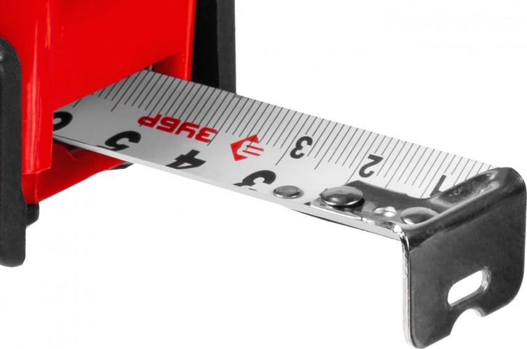 Рулетка ЗУБР МАСТЕР 10м / 25мм с ударостойким обрезиненным корпусом 34055-10-25_z03 - изображение 4