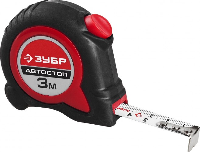Рулетка ЗУБР МАСТЕР автостоп 3м / 16мм с автостопом и ударостойким обр 34052-03-16_z01