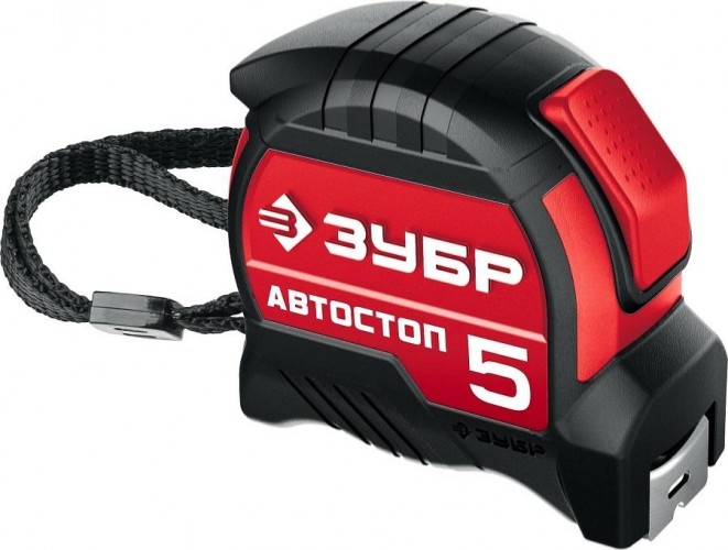 Рулетка ЗУБР МАСТЕР автостоп 5м / 19мм с автостопом и ударостойким обр 34052-05-19_z01