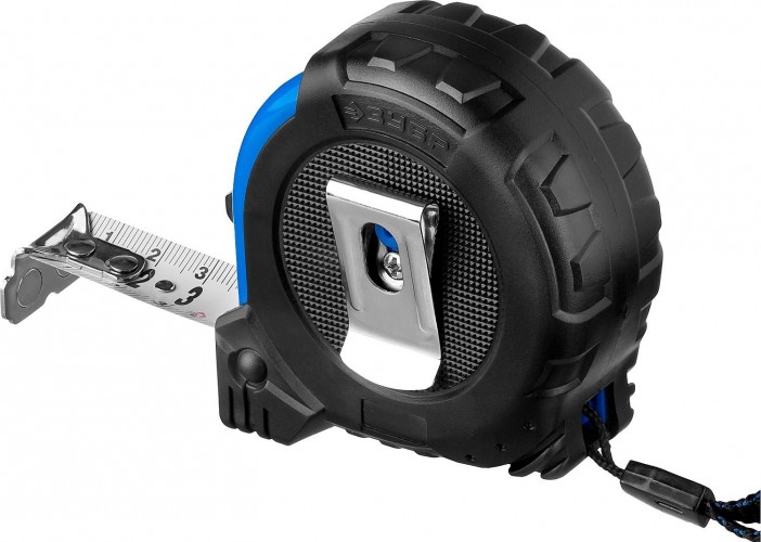 Рулетка ЗУБР ПРОФЕССИОНАЛ 3м / 16мм с ударостойким обрезиненным корпусом 34056-03-16_z02 - изображение 2