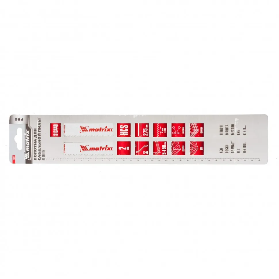 Полотна по дереву для сабельной пилы S1344D 275/4.3 мм, HCS, 2 шт, Pro Matrix - изображение 2