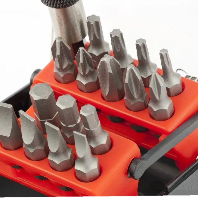 Набор бит, адаптер для бит, сталь S2, 18 предметов, пластиковый кейс Matrix - изображение 5