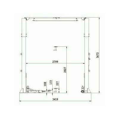 Подъемник двухстоечный S4D-2E AE&T с верхней синхронизацией (380В) - изображение 2