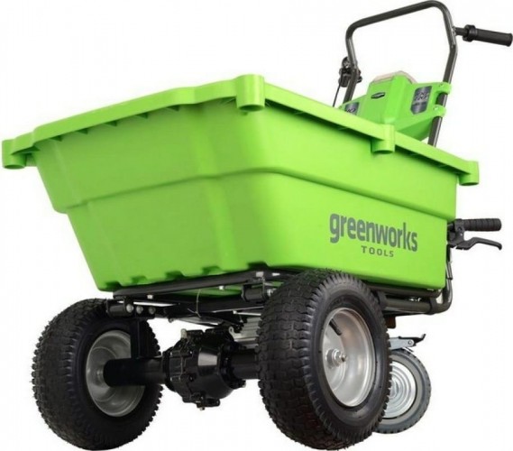 Садовая тележка аккумуляторная GREENWORKS G40GC без АКБ и ЗУ 7400007 - изображение 2