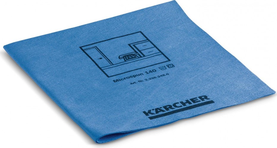 Салфетка протирочная KARCHER MICROSPUN из микроволокна (10 шт), синяя 3.338-248.0