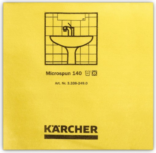 Салфетка протирочная KARCHER MICROSPUN из микроволокна (10 шт), желтая 3.338-249.0 - изображение 2