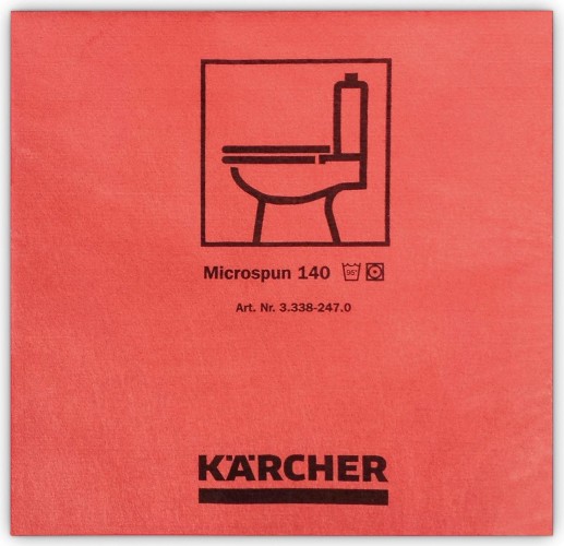 Салфетка протирочная KARCHER MICROSPUN из микроволокна (10 шт), красная 3.338-247.0 - изображение 2