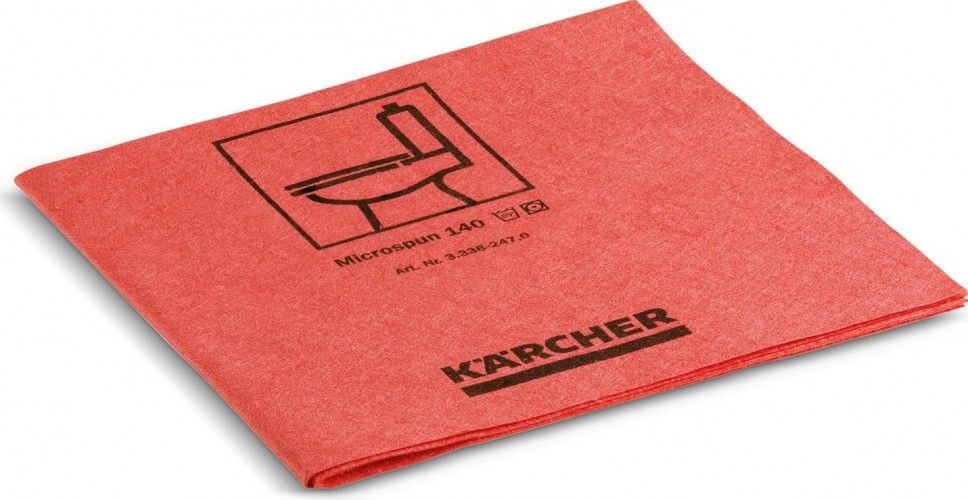 Салфетка протирочная KARCHER MICROSPUN из микроволокна (10 шт), красная 3.338-247.0