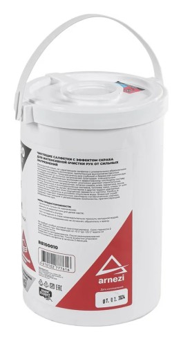 Салфетки влажные со скрабом ARNEZI R8100010 для стойких загрязнений (90 шт,) - изображение 2