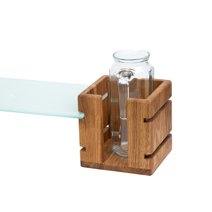 Салфетница 165х165х165 мм дуб, цвет натуральный - изображение 5