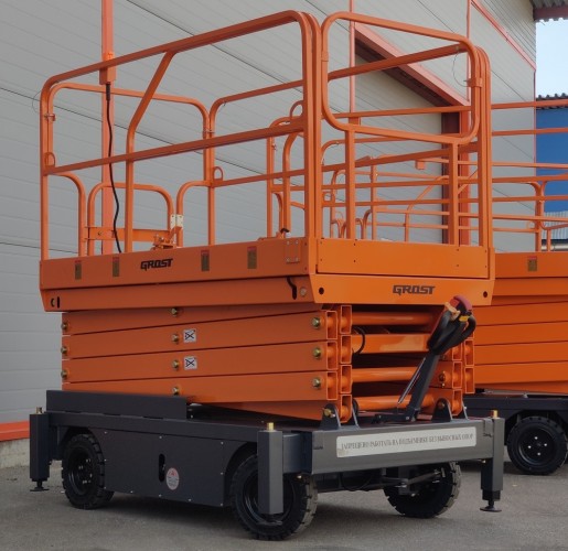 Самоходный подъемник ножничного типа GROST Tower Drive 500-7 с выдвижной платформой, аккумуляторный 212424 - изображение 2