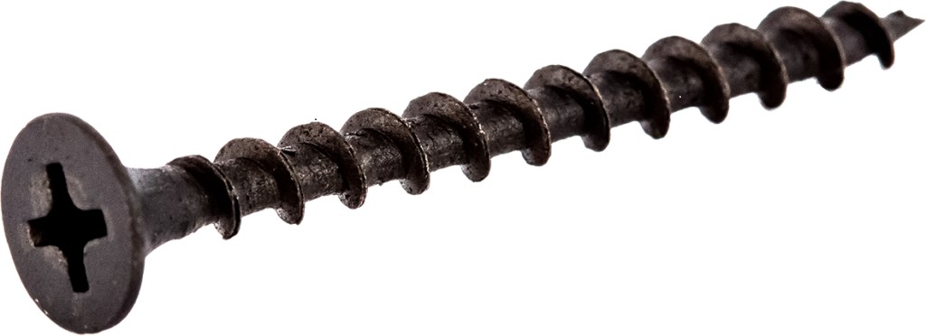 Саморез с редким шагом для гипсокартона КМП 4,8x110 (1600шт)  черный 00-00000112