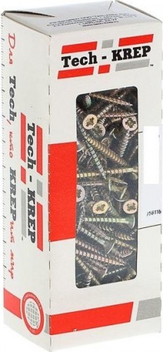 Саморез Tech-KREP 5,0 х 100 (уп. 100 шт.) универсальный, желтый 102268