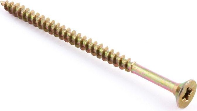 Саморез Tech-KREP 6,0 х 100 (уп. 50 шт.) универсальный, желтый 102275