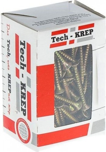 Саморез Tech-KREP 6,0 х  70 (уп. 75 шт.) универсальный, желтый 102272