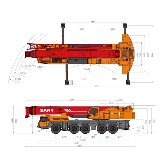 Кран-вездеход SANY SAC1800 - изображение 4