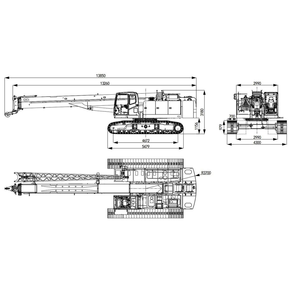 Гусеничный кран с телескопической стрелой SANY SCC250TB - изображение 3