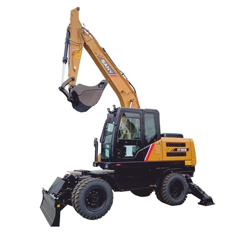 Экскаватор SANY SY165W с аутригерами (габарит)