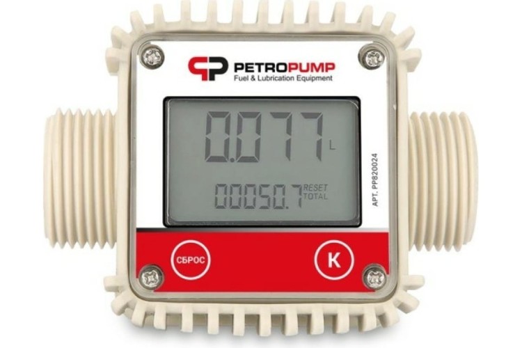 Счетчик электронный для дт, бензина и мочевины Petropump K24 bsp (m) 1" PP820024
