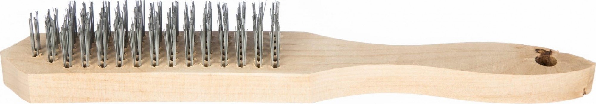 Щетка Biber 70960 6-рядная, стальная с деревянной ручкой Тов-076239