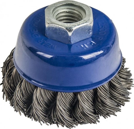 Щетка чашеобразная витая для УШМ ПРАКТИКА 65 мм; М14 032-454 032-454
