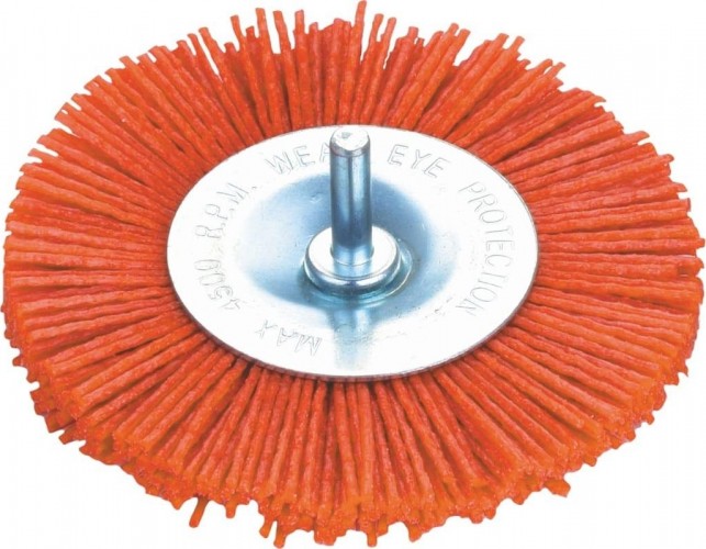 Щетка для дрели КРАТОН дисковая (нейлон с абразивом) d100 мм 1 11 01 014
