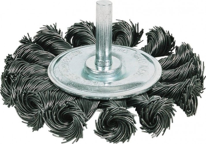 Щетка для дрели КРАТОН плоская усиленная d75 мм 1 11 01 001