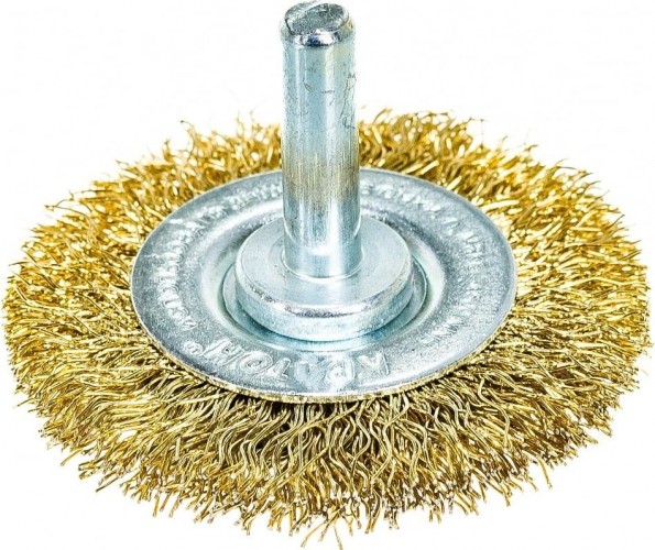 Щетка для дрели КРАТОН плоская d75 мм 1 11 01 003