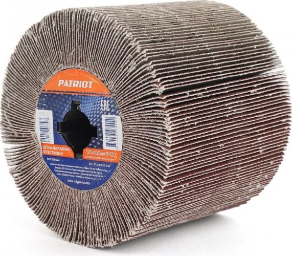 Щетка для щеточной шлифмашины PATRIOT лепестковая 120х100 мм Р120 823010024