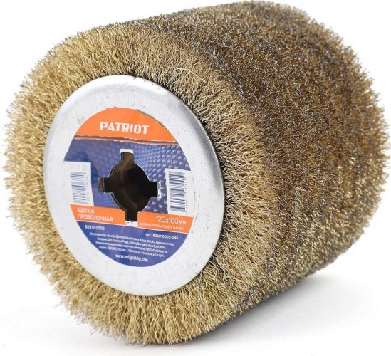 Щетка для щеточной шлифмашины PATRIOT проволочная 120х100 мм 823010005