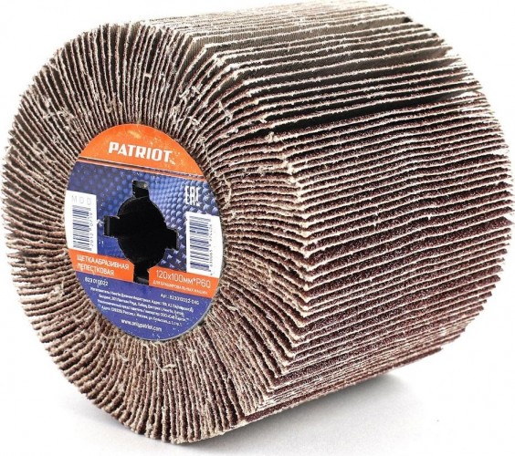 Щетка для щеточной шлифмашины PATRIOT лепестковая 120х100 мм Р 60 823010022