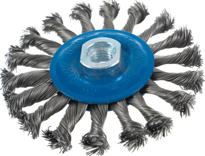 Щетка для УШМ BOSCH КОЛЬЦЕВАЯ M14 0.5x115ММ ВИТАЯ СТАЛЬ 2609256512