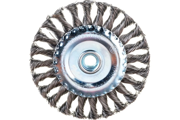 Щетка для УШМ Cutop Profi М14, тип "Плоская" крученая проволока 0,5 мм, 125  82-532 - изображение 2