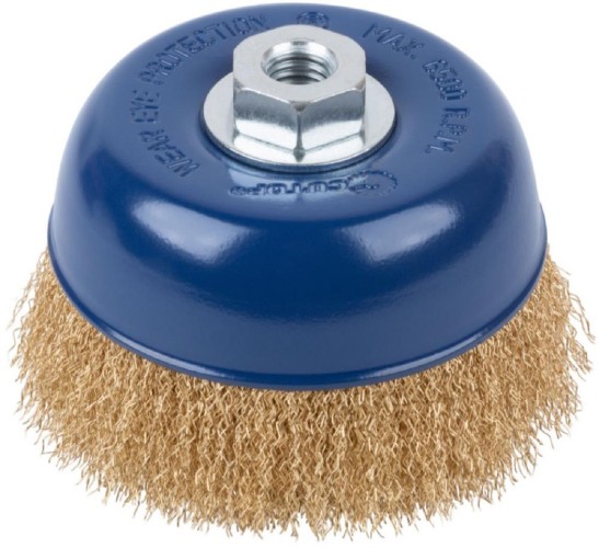 Щетка для УШМ Cutop Profi М14, тип "Чашка" витая проволока 0,3 мм, 125 мм 82-519 - изображение 2