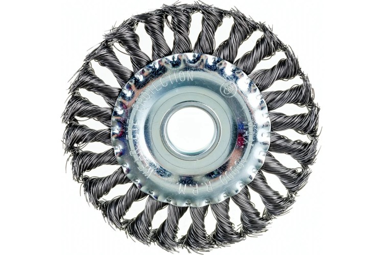 Щетка для УШМ Cutop Profi 22,2 мм, тип "Плоская" крученая проволока 0,5 мм,  82-531