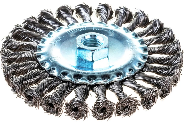 Щетка для УШМ Cutop Profi М14, тип "Плоская" крученая проволока 0,5 мм, 125  82-532 - изображение 3