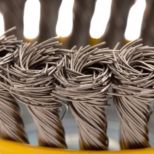 Щетка для УШМ Denzel 746 273 125 мм, м14, чашка, крученая нерж. проволока 0,5 м 746273 - изображение 5