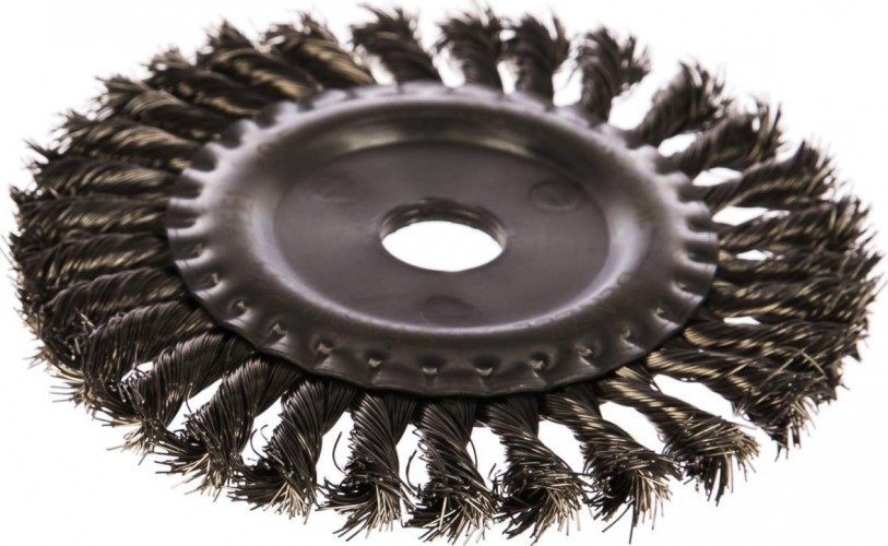 Щетка для УШМ Denzel 746 343 150 мм, нержавеющая проволока 0,5мм 746343 - изображение 3