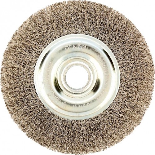 Щетка для УШМ Denzel 746 643 150 мм, нержавеющая проволока 0,3 мм 746643