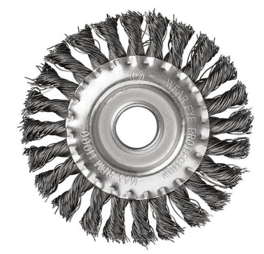 Щетка для УШМ FIT круглая, D-150х22.2 мм 39031