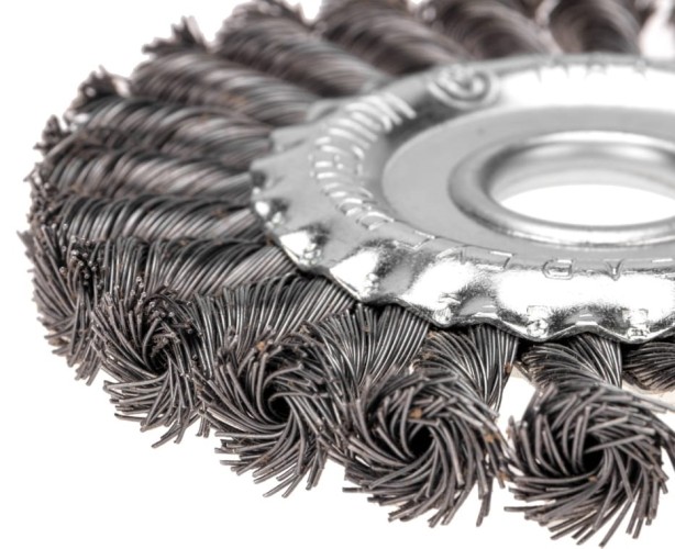 Щетка для УШМ Kranz KR-91-1238 крученая стальная проволока, 125мм - изображение 2